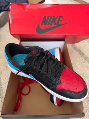 Nike Womens Air Jordan 1 Retro Low OG Black/Red